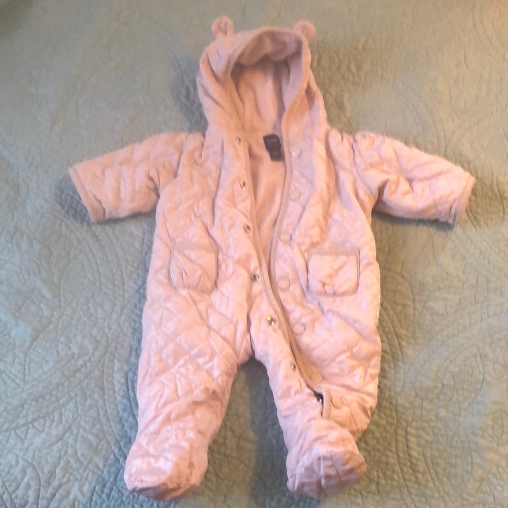 Baby Gap 3-6 months light pink snow suit